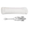 Folding Anchor with Rope Silver 5.5 lb Malleable Iron