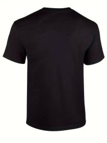 Fishing Camouflage American Flag Bass Fisherman Camouflage T-shirt (Color: Black, size: S)