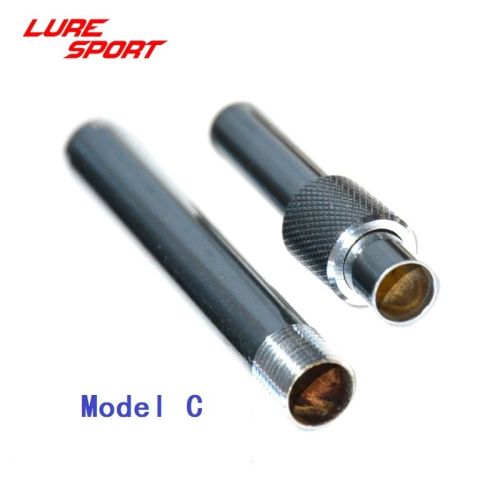 LureSport 5 sets Brass Ferrules Chrome Plated Rod connecting tube Fishing Rod Building Component Repair Pole DIY Accessory