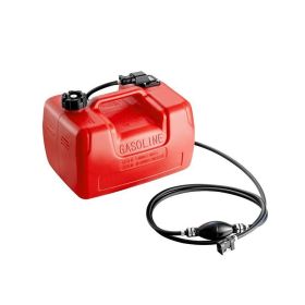 Portable Plastic Outboard Marine Boat Fuel Tank with Hose (Tank Capacity: 12L, Color: Red)